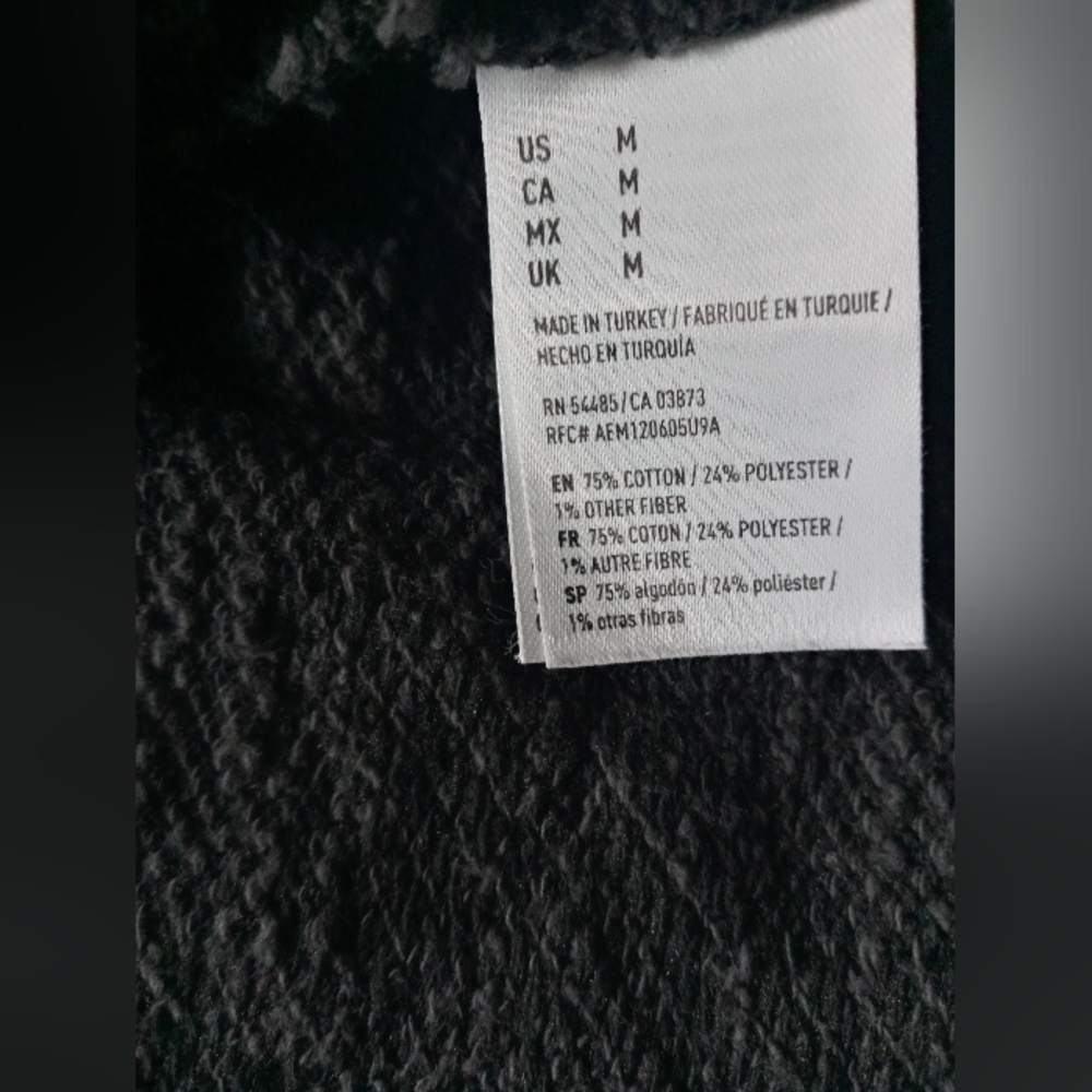 American Eagle Outfitter's Women's Sweater Jacket Hoodie, Size Medium, Black - Picture 9 of 10